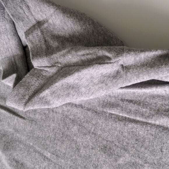Two grey Uniqlo v-neck t-shirts. (If you purchase this listing you'll get both) - Picture 4 of 5